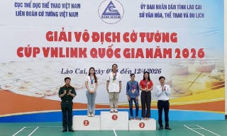 Bắc Ninh xếp thứ Nhì toàn đoàn Giải vô địch Cờ tướng quốc gia 